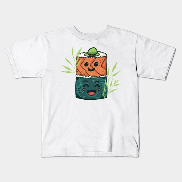 Kawaii Sushi #6 Kids T-Shirt by SWON Design